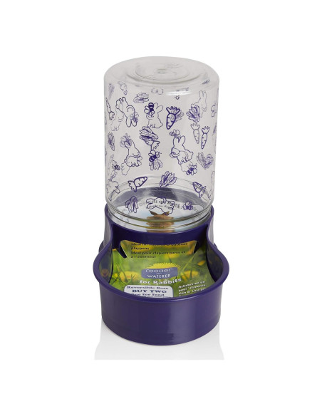 Bebedero y Comedero Reversible Lixit para Conejos 1.42L