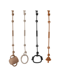 Paquete de 4 correas de seguridad Eoopoon para chupetes y juguetes