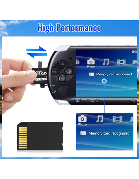 Adaptador de Memoria Stick PRO Duo INDMEM - 2 Paquetes Micro SD