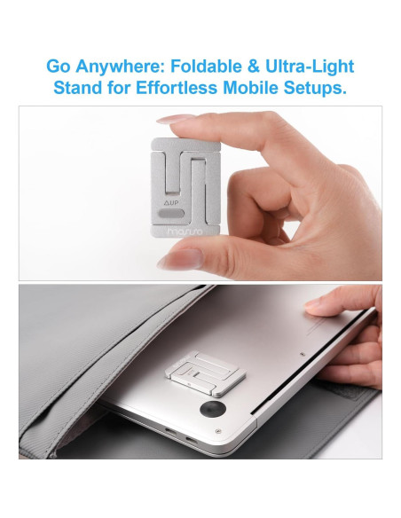 Soporte Portátil para Laptop Mosiso Ajustable Ergonómico Plata