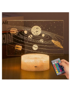 Lámpara de Ilusión Óptica 3D SEVEN LADY Luz Nocturna LED