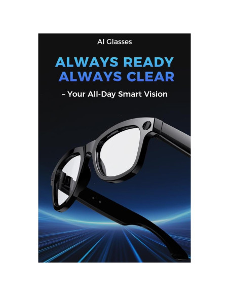 Gafas de Cámara Inteligente CuiSuto 8MP HD con AI y 32GB