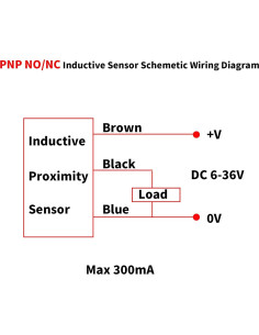 5 Pcs Sensor de Proximidad Inductivo PNP NC M12 4mm DC6-36V 2
