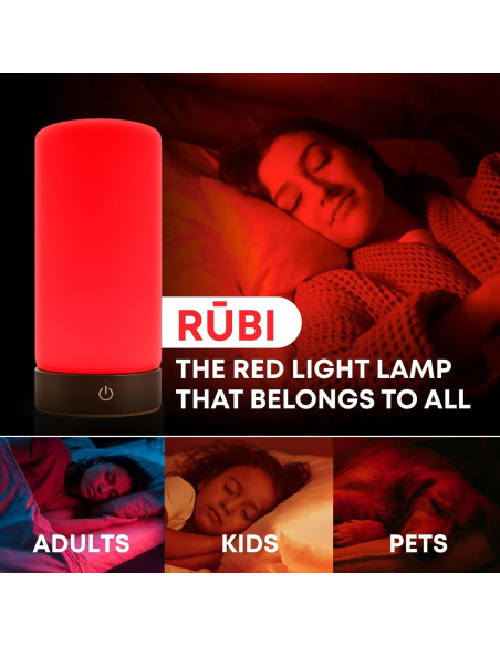Lámpara de Terapia de Luz Roja Rubi 670nm - Bienestar y Sueño