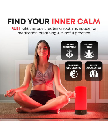 Lámpara de Terapia de Luz Roja Rubi 670nm - Bienestar y Sueño