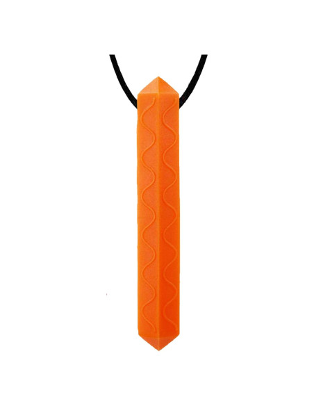 Collar Masticable Sensorial Naranja 100% Silicona Grado Alimenticio