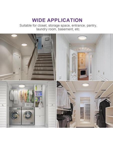 Luz de Techo LED Sofiton 10W con Sensor de Movimiento 4"