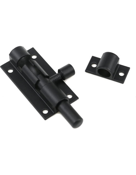 Pestillo Deslizante Bitray 2 Piezas Negro Mate 5.08 cm