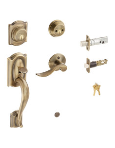 Cerradura con Llave Schlage F62CAM609ACCLH Bronce Antiguo
