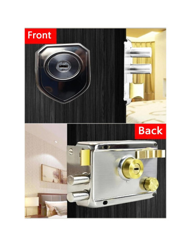 Cerradura de Pestillo Vertical FARFELLNY con Llave - 132x85mm