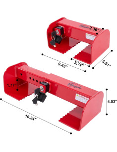Cerradura de puerta de carga Alwapea roja mecánica 5.27 kg 2