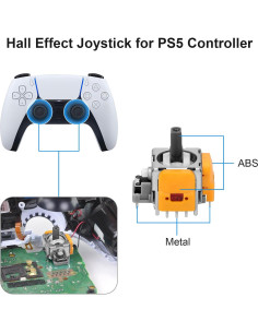 6 Joysticks de Efecto Hall OCTODER para Controlador PS5 2
