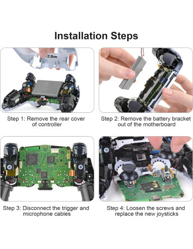 6 Joysticks de Efecto Hall OCTODER para Controlador PS5