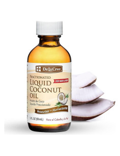 Aceite de Coco Líquido Fraccionado De La Cruz 59 ML - Hidratante Piel y Cabello