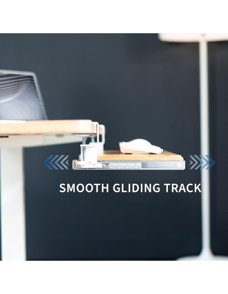 Bandeja deslizante para teclado VIVO MOUNT-KB05O 68.6 cm bambú