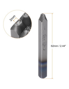 Juego de Sellado Numérico HARFINGTON 9pcs 2mm Acero Durable 2