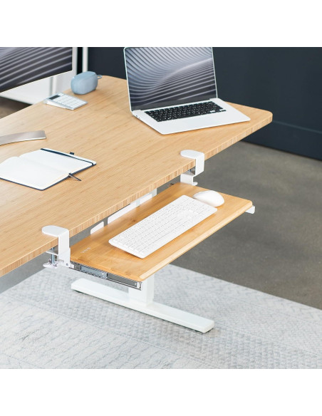 Bandeja deslizante para teclado VIVO MOUNT-KB05O 68.6 cm bambú