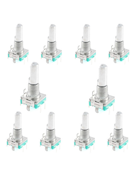 10 Pcs Interruptor Codificador Rotativo EC11 20mm 5 Pines D