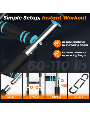 Entrenador de Brazos Twister HTM - Resistencia 27-45kg