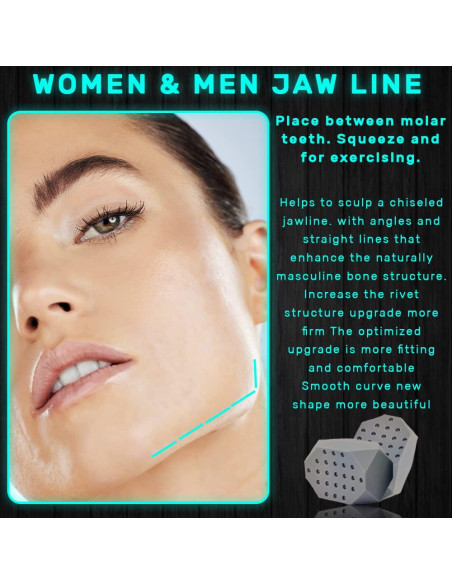 Ejercitador de Mandíbula de Silicona para Doble Papada - 17.8g