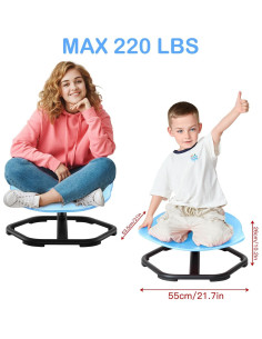 Silla Sensorial Giratoria Safisipapa LY-8304 Azul para Niños 2