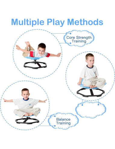 Silla Sensorial Giratoria Safisipapa LY-8304 Azul para Niños