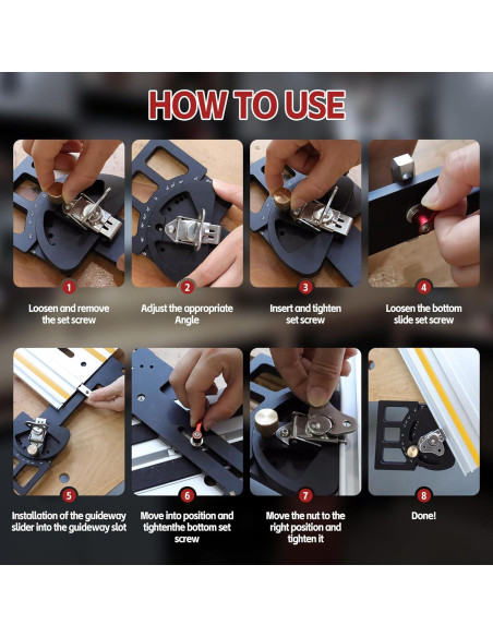 Guía de Sierra de Pista Ajustable Circulads - Multiángulo 11 Paradas