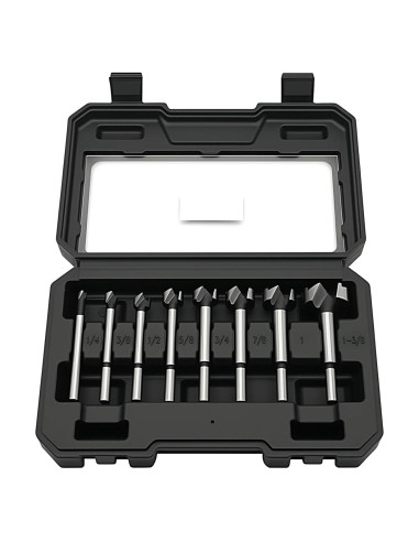 Juego de Brocas Forstner BeHappy 8 Piezas para Madera