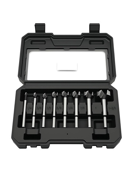 Juego de Brocas Forstner BeHappy 8 Piezas para Madera