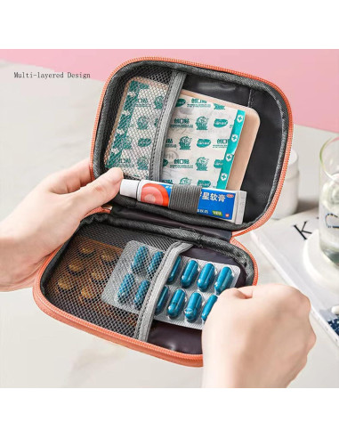 Bolsa de Primeros Auxilios Ellsang Pequeña Gris 14x11 cm