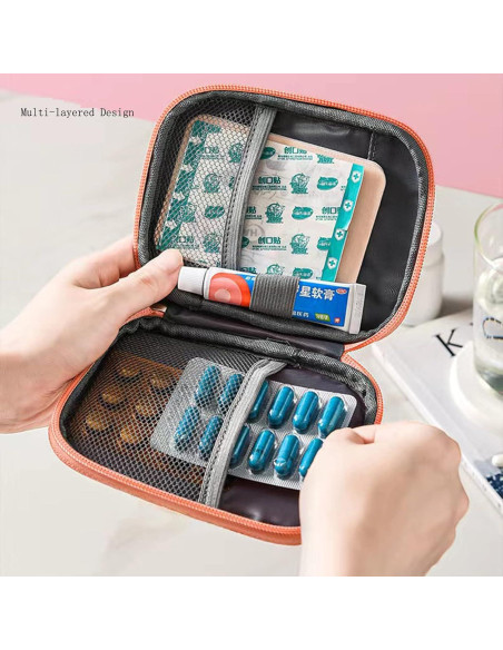 Bolsa de Primeros Auxilios Ellsang Pequeña Gris 14x11 cm