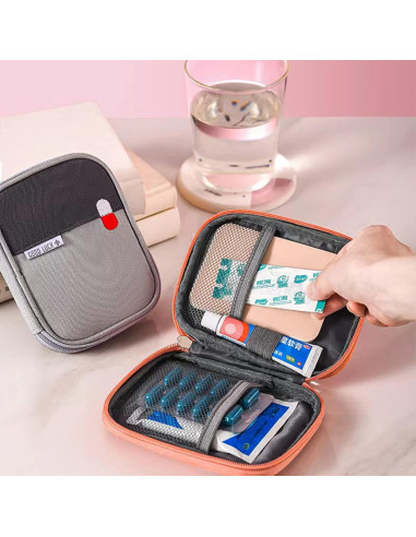 Bolsa de Primeros Auxilios Ellsang Pequeña Gris 14x11 cm