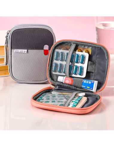 Bolsa de Primeros Auxilios Ellsang Pequeña Gris 14x11 cm