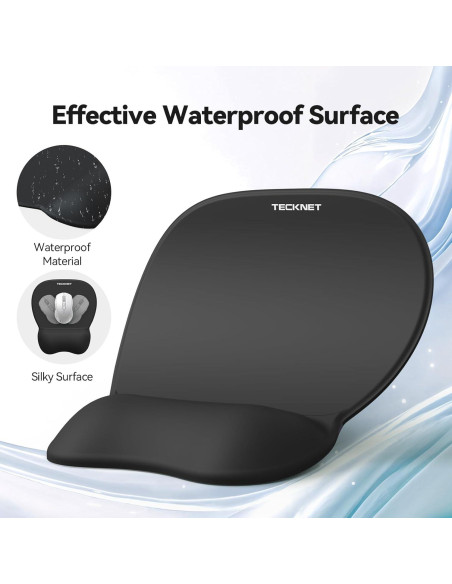 Conjunto de Alfombrilla de Ratón y Teclado TECKNET Negro