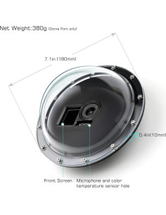 Puerto de Cúpula GEPULY para DJI OSMO Action 3 4 5 Pro 2