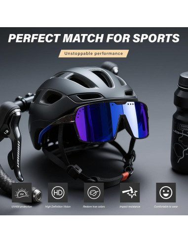 Gafas de sol deportivas DioKiw UV400 para hombres - 3 colores