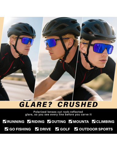 Gafas de sol deportivas DioKiw UV400 para hombres - 3 colores