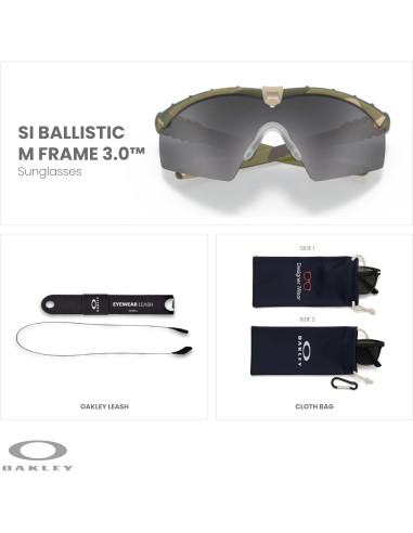 Gafas de Sol Oakley OO9146 M Frame 3.0 Hueso Oscuro Gris