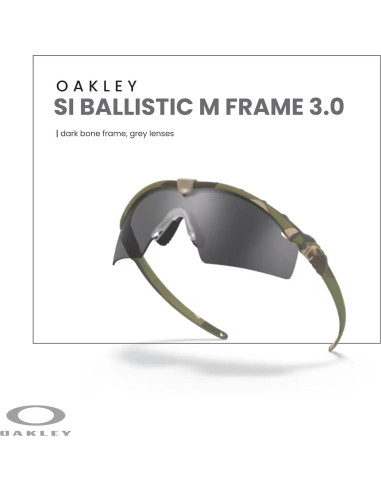 Gafas de Sol Oakley OO9146 M Frame 3.0 Hueso Oscuro Gris