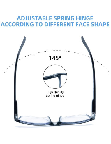 Gafas de lectura bifocales Wenzhou 1.0x con filtro azul