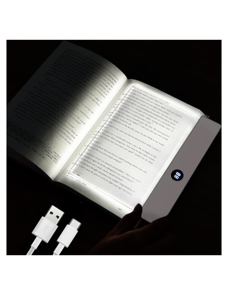 Luz de Libro LED AVEKI Regulable 3 Colores Recargable
