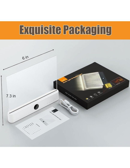 Luz de Libro LED AVEKI Regulable 3 Colores Recargable