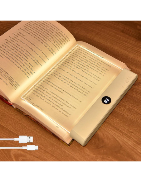 Luz de Libro LED AVEKI Regulable 3 Colores Recargable