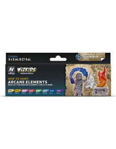 Set de Pinturas Acrílicas Vallejo Wizkids Elementos Arcanos 8x8ml 2