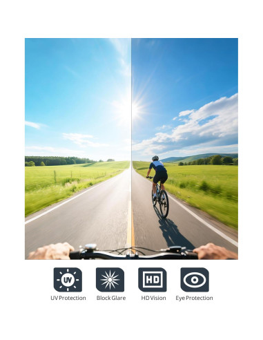 Gafas de Sol Polarizadas KALIYADI UV400 para Correr y Ciclismo