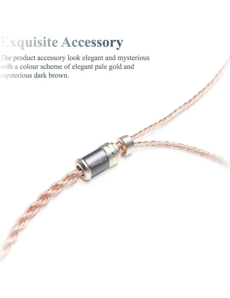 Cable IEM de Cobre OFC 6N para Sennheiser IE200 IE300 IE600 IE900 1.2m