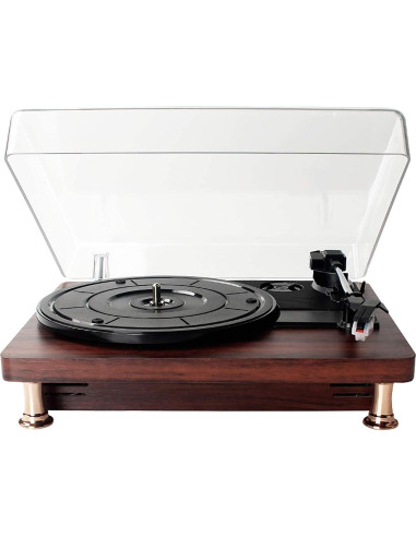 Tocadiscos Bluetooth EHVYBDX Vintage con Altavoz Estéreo