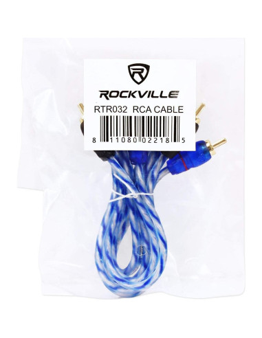 Cable RCA Rockville RTR032 0.91m 2 Canales Cobre 100% Antirruido