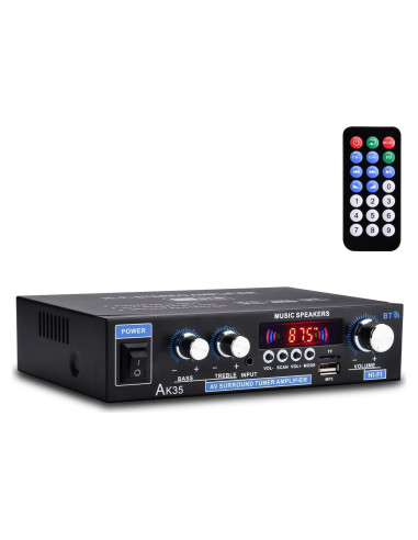 Amplificador de Audio Estéreo Bluetooth Daakro AK35, 200W