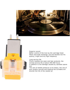 Cartucho de imán móvil ASHATA AT91 para tornamesa profesional 2